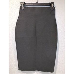 Black pencil skirt